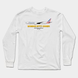 Boeing B777-300ER - American Airlines Long Sleeve T-Shirt